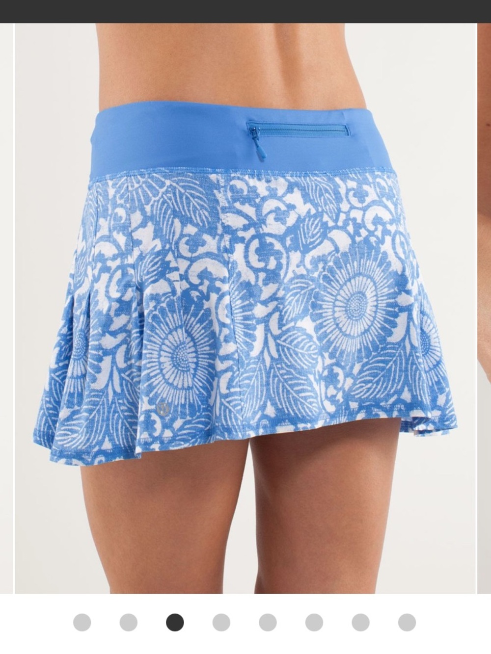 lululemon sz 8 Run: In The Sun Skirt - Beachy Floral White Porcelaine VTG 2012